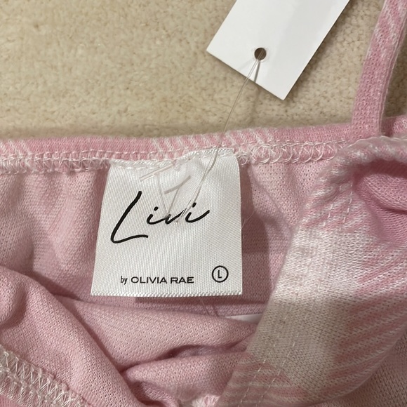 NWT Livi by Olivia Rae Pink/White Checkered dress in size L - Picture 3 of 4